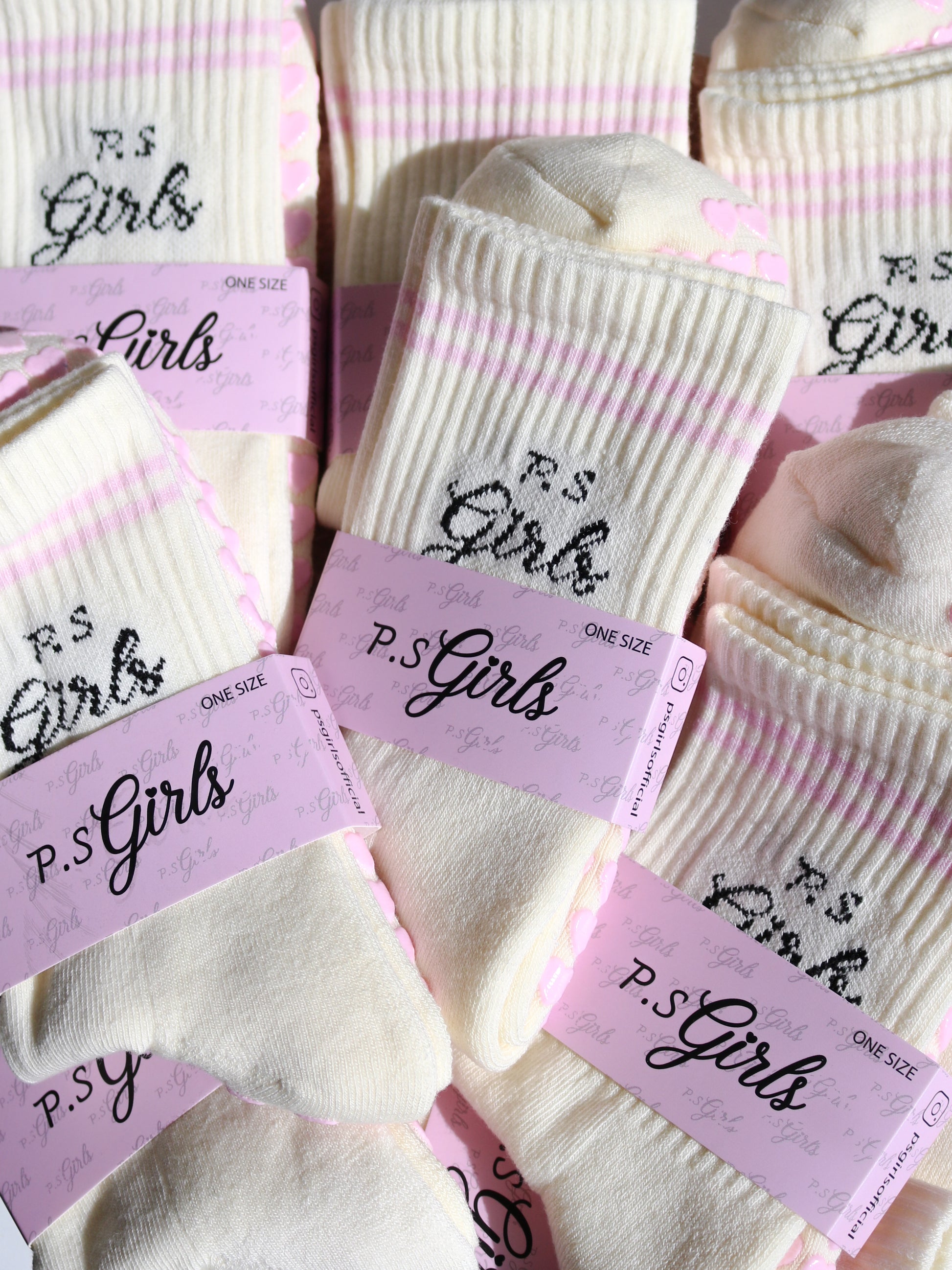 P.S Girls Classic Kaydırmaz Pilates Yoga Çorabı
