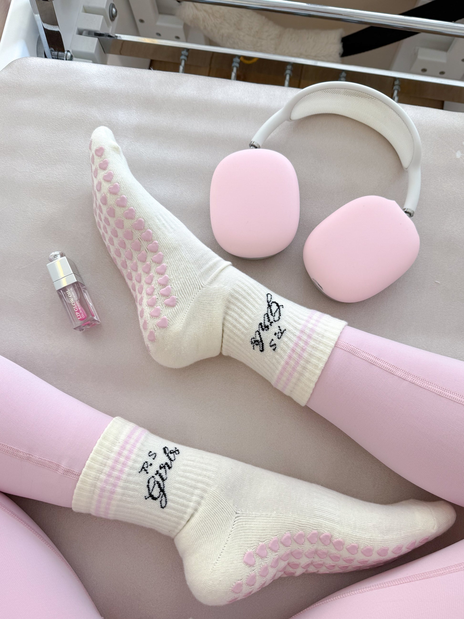 P.S Girls Classic Kaydırmaz Pilates Yoga Çorabı