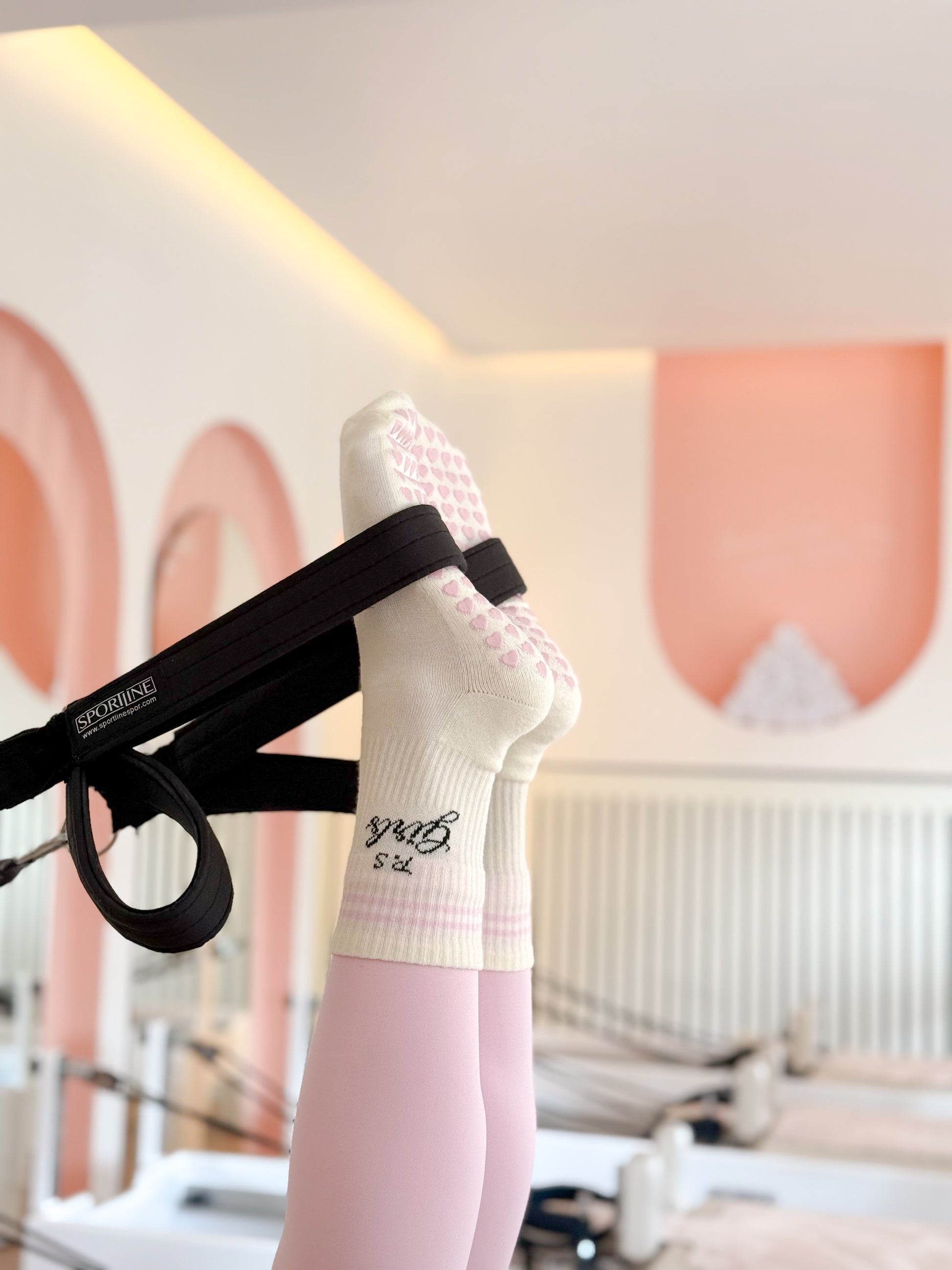 P.S Girls Classic Kaydırmaz Pilates Yoga Çorabı