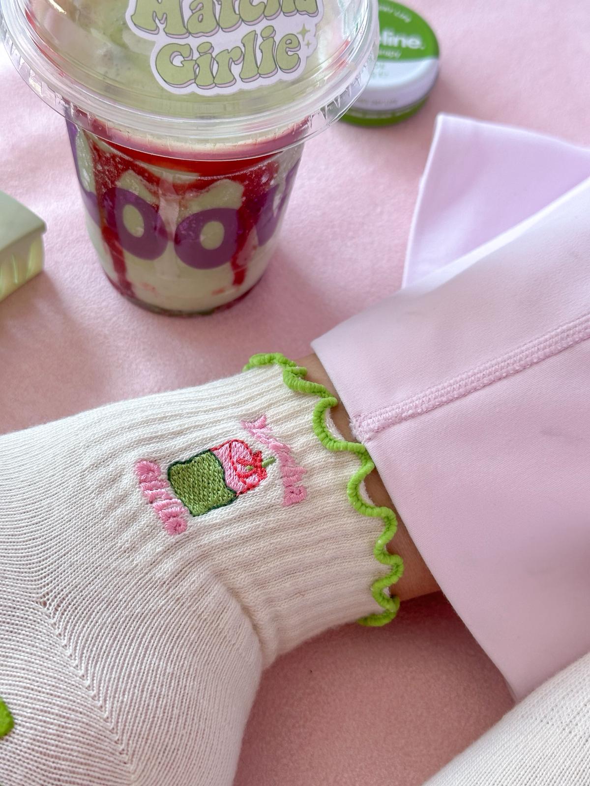 Matcha Girlie Kaydırmaz Pilates Yoga Çorabı