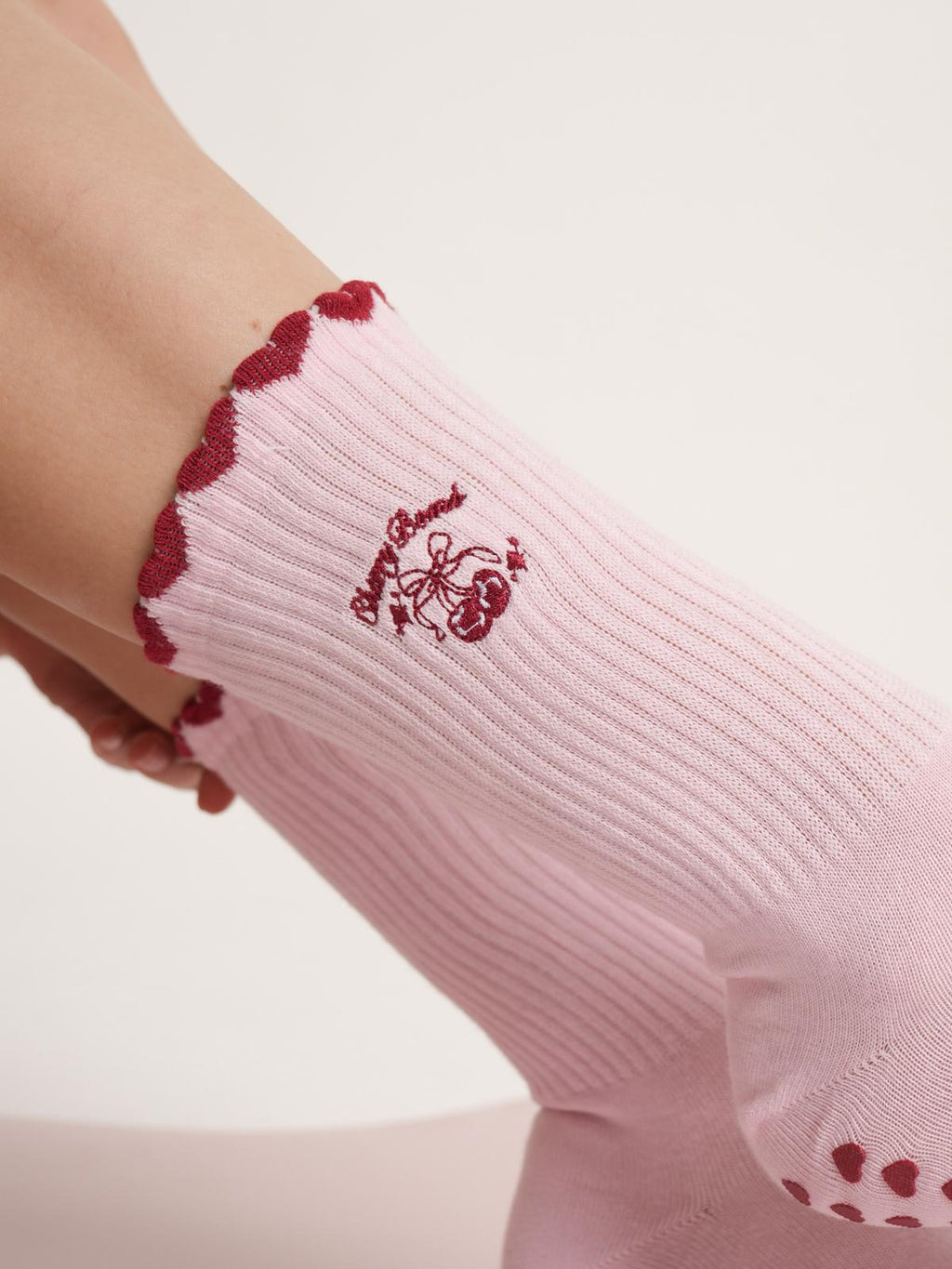 Cherry Bomb Non-Slip Pilates Yoga Socks
