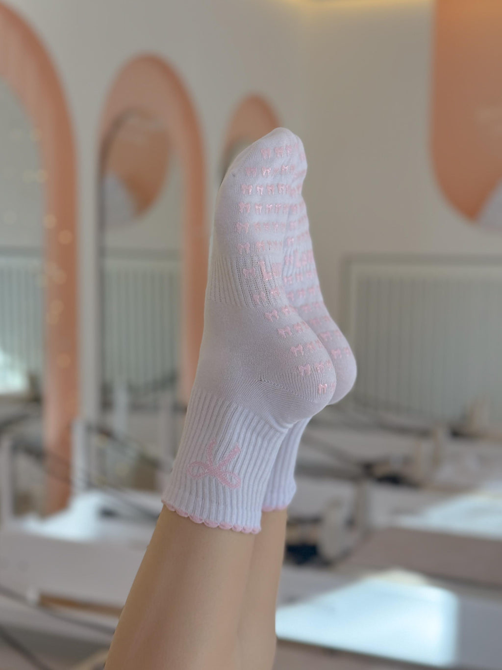 Ribbon Pilates Princess Non-Slip Pilates Yoga Socks