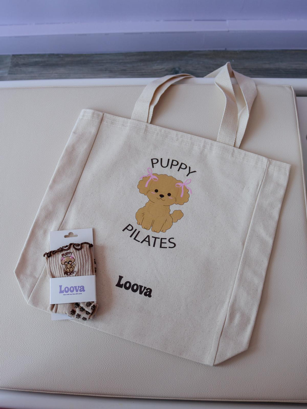 Puppy Pilates Bez Çanta & Kaydırmaz Pilates Yoga Çorabı Seti