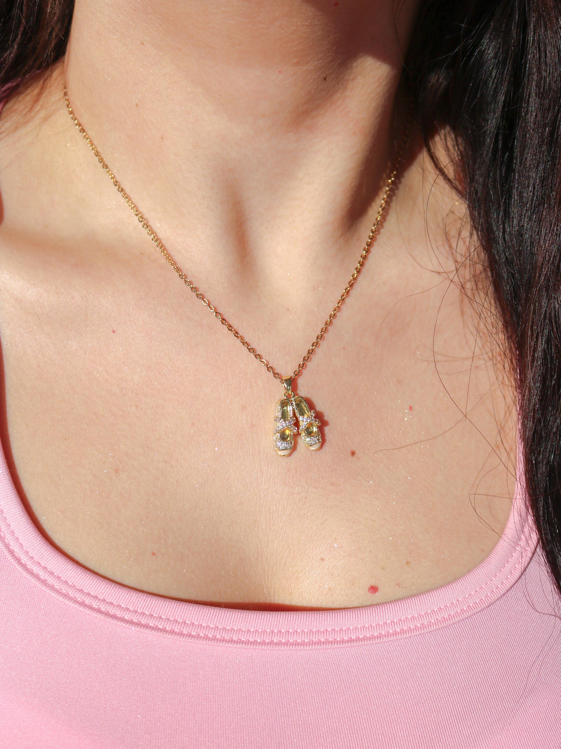 Vanilla Pilates Princess Steel Necklace