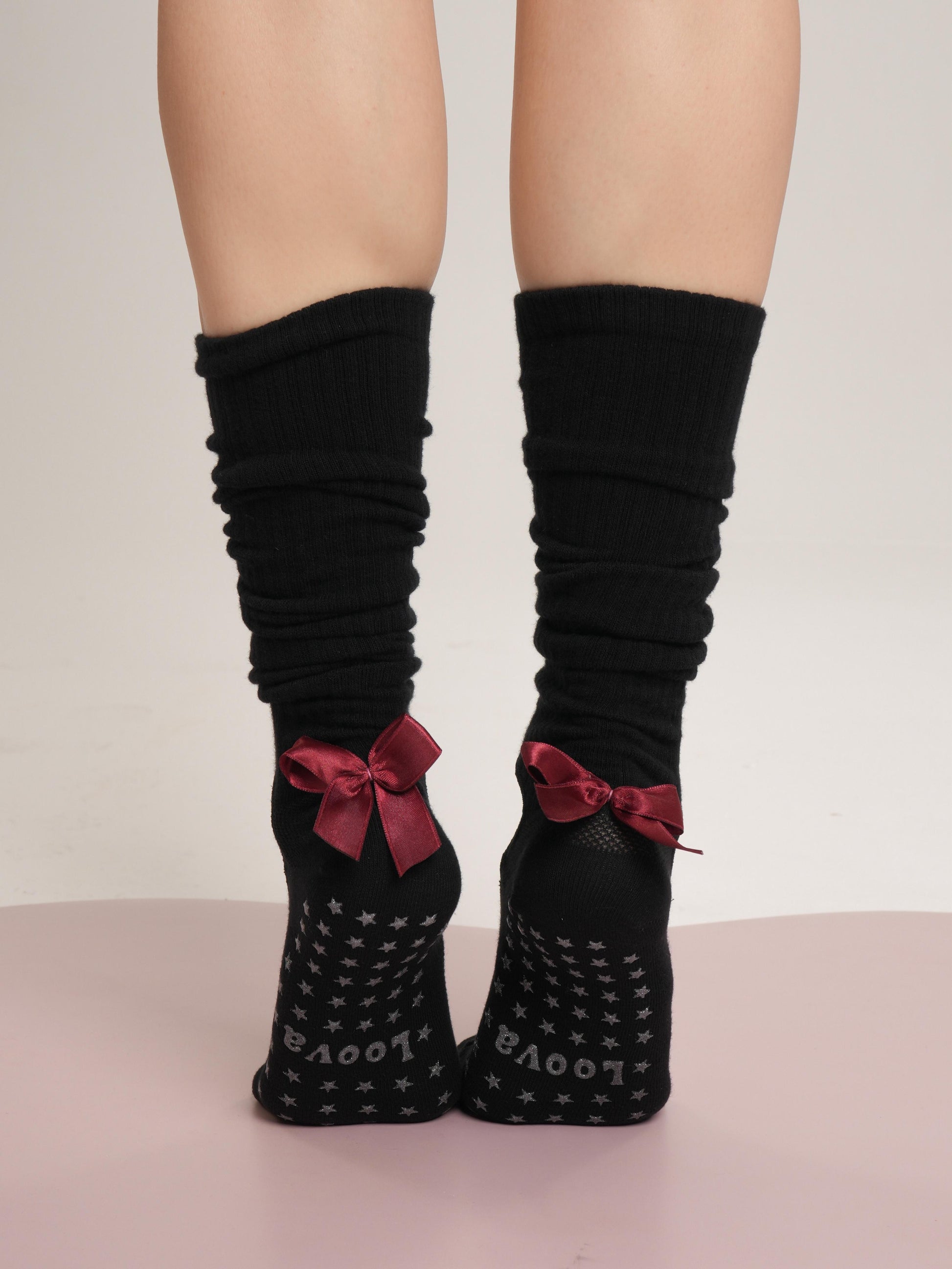 Kurdeleli Scrunch Kaydırmaz Çorap