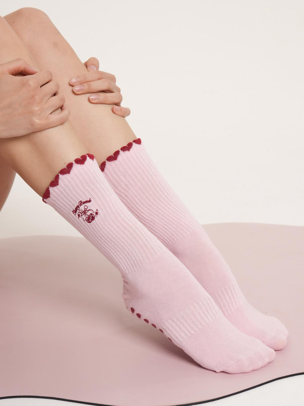 Cherry Bomb Non-Slip Pilates Yoga Socks