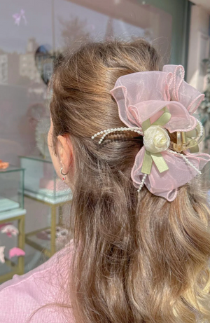 Cute Rose Bow Toka