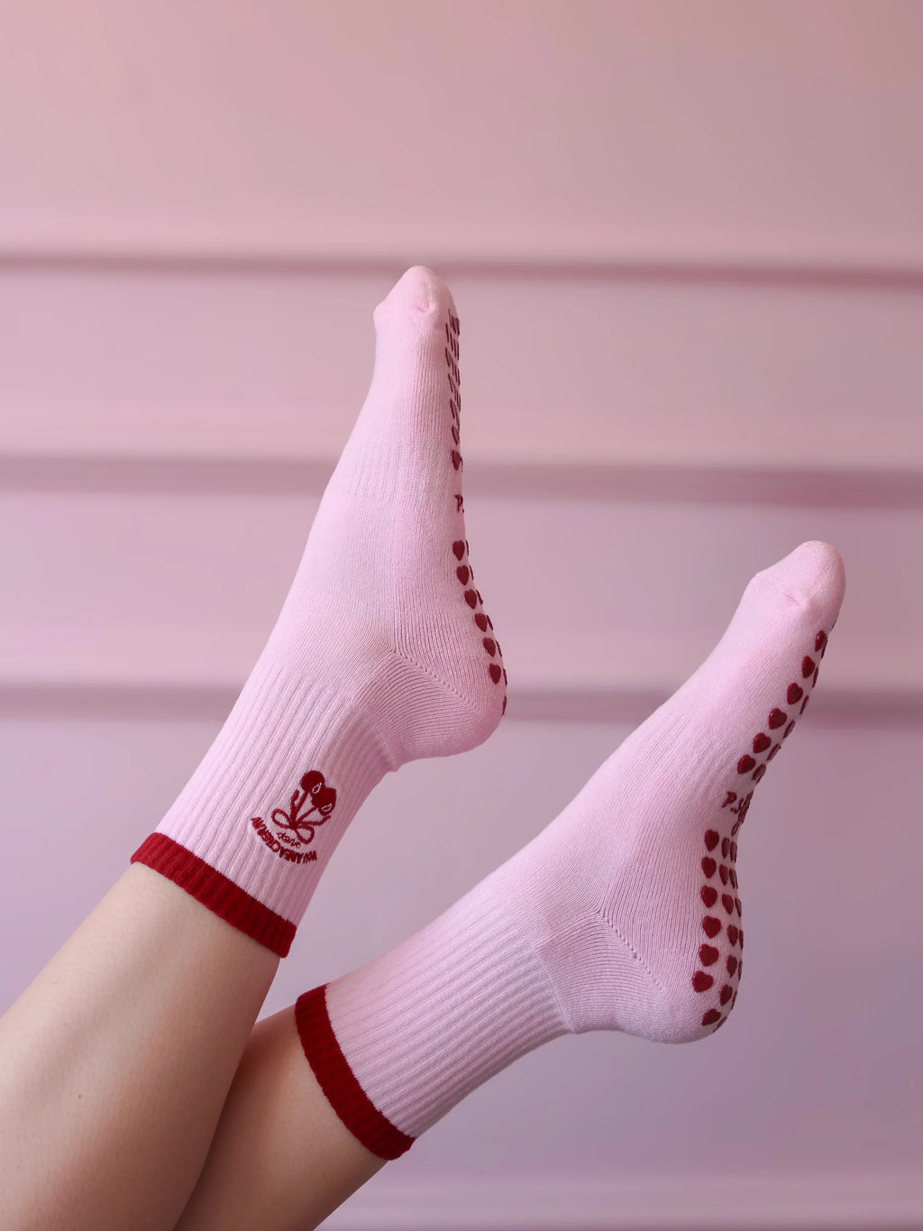 Cherry Girl Bez Çanta & Kaydırmaz Pilates Yoga Çorabı Seti