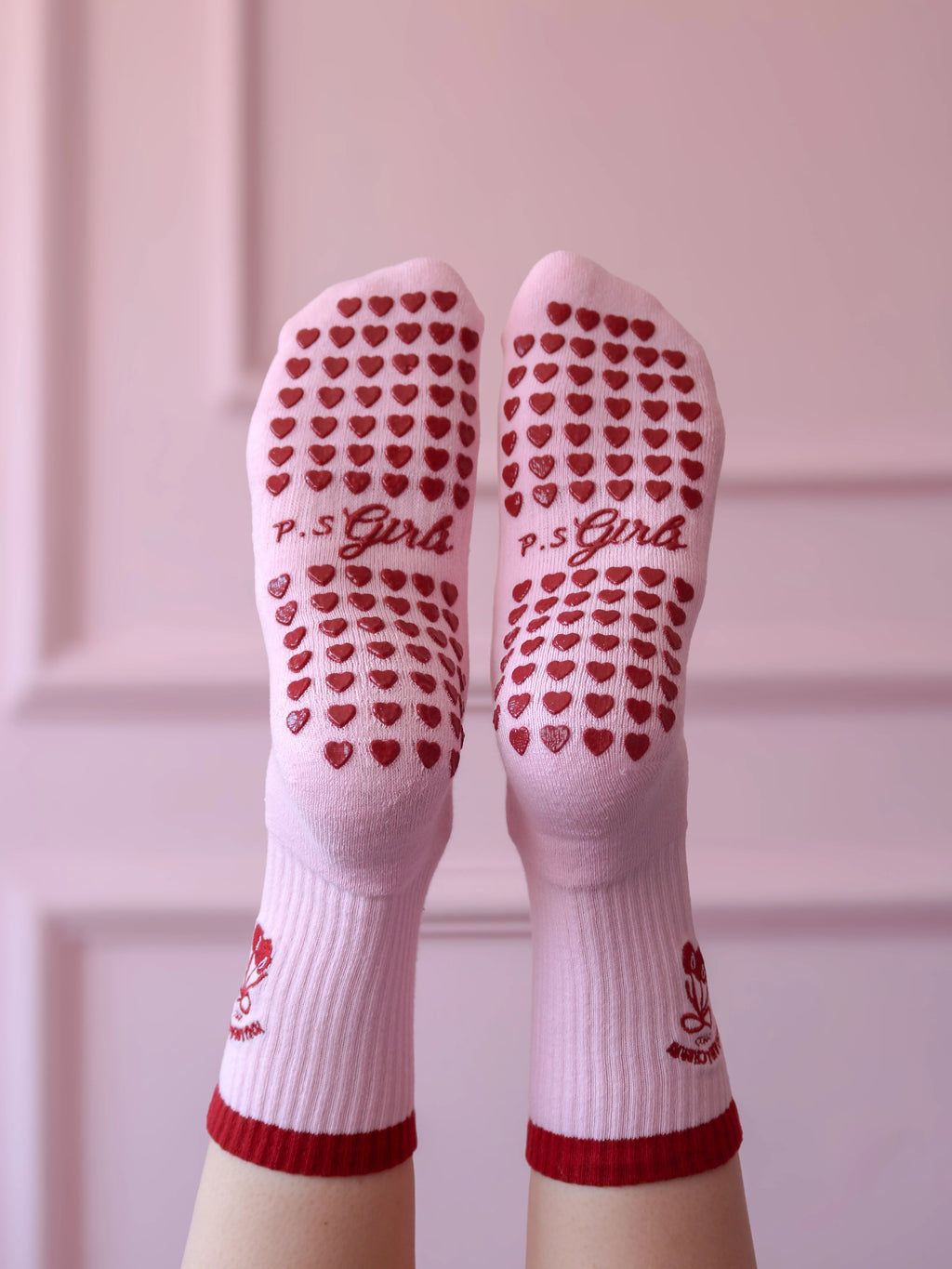 Cherry Girl Bez Çanta & Kaydırmaz Pilates Yoga Çorabı Seti
