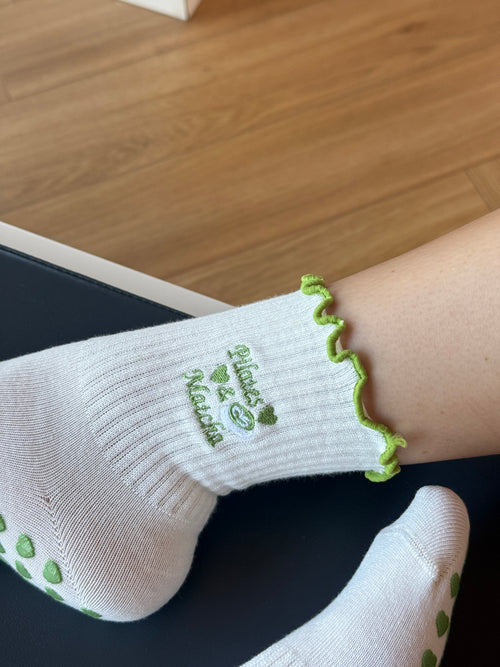 Black Ribbon Princess Non-Slip Pilates Yoga Socks