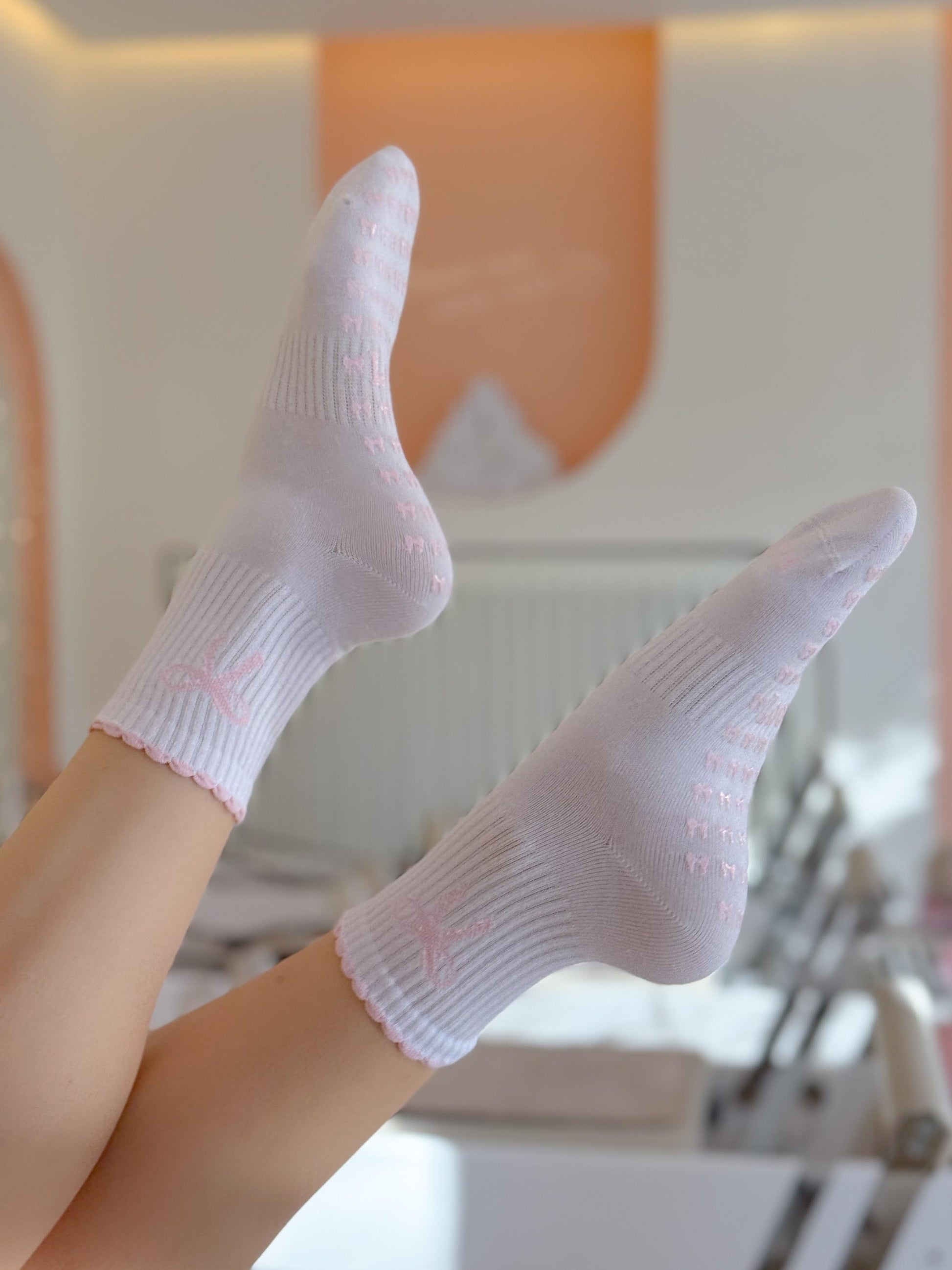 Ribbon Pilates Princess Non-Slip Pilates Yoga Socks