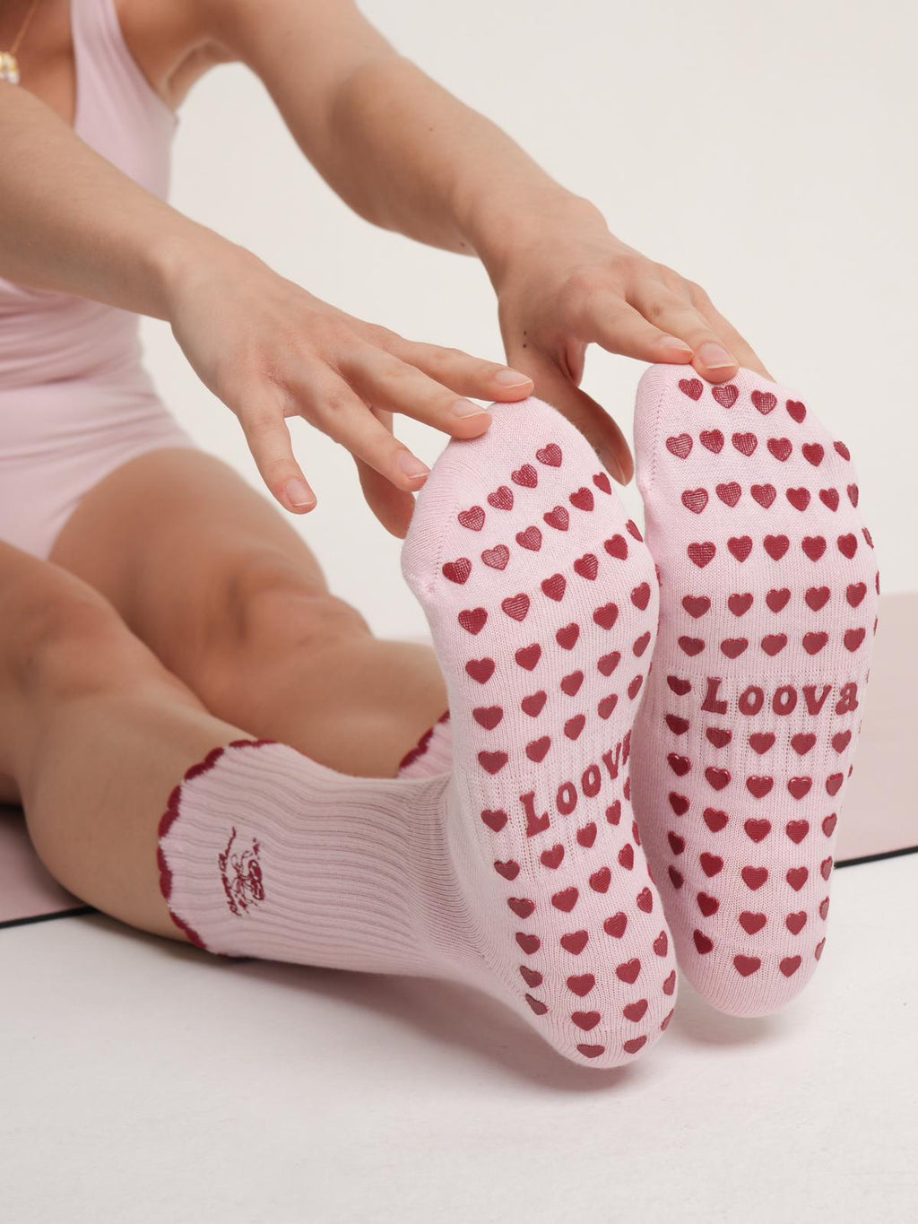 Cherry Bomb Non-Slip Pilates Yoga Socks
