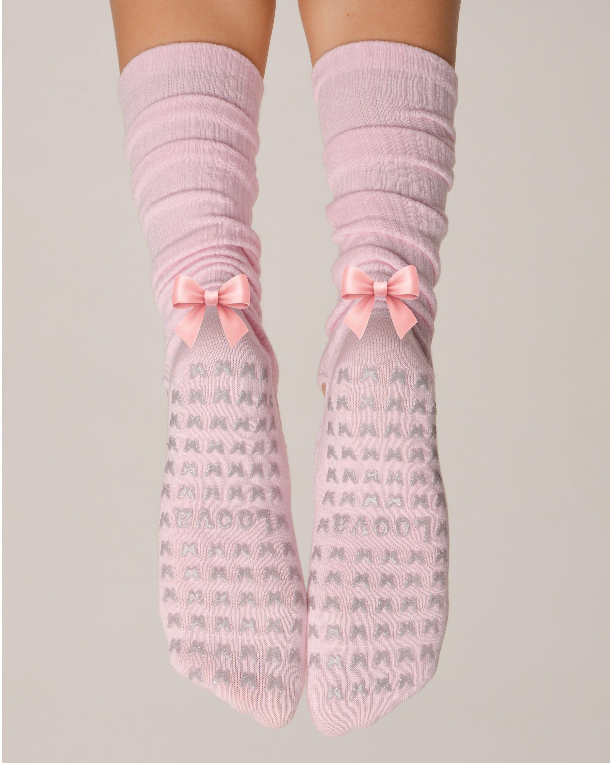 Ribbon Scrunch Non-Slip Socks