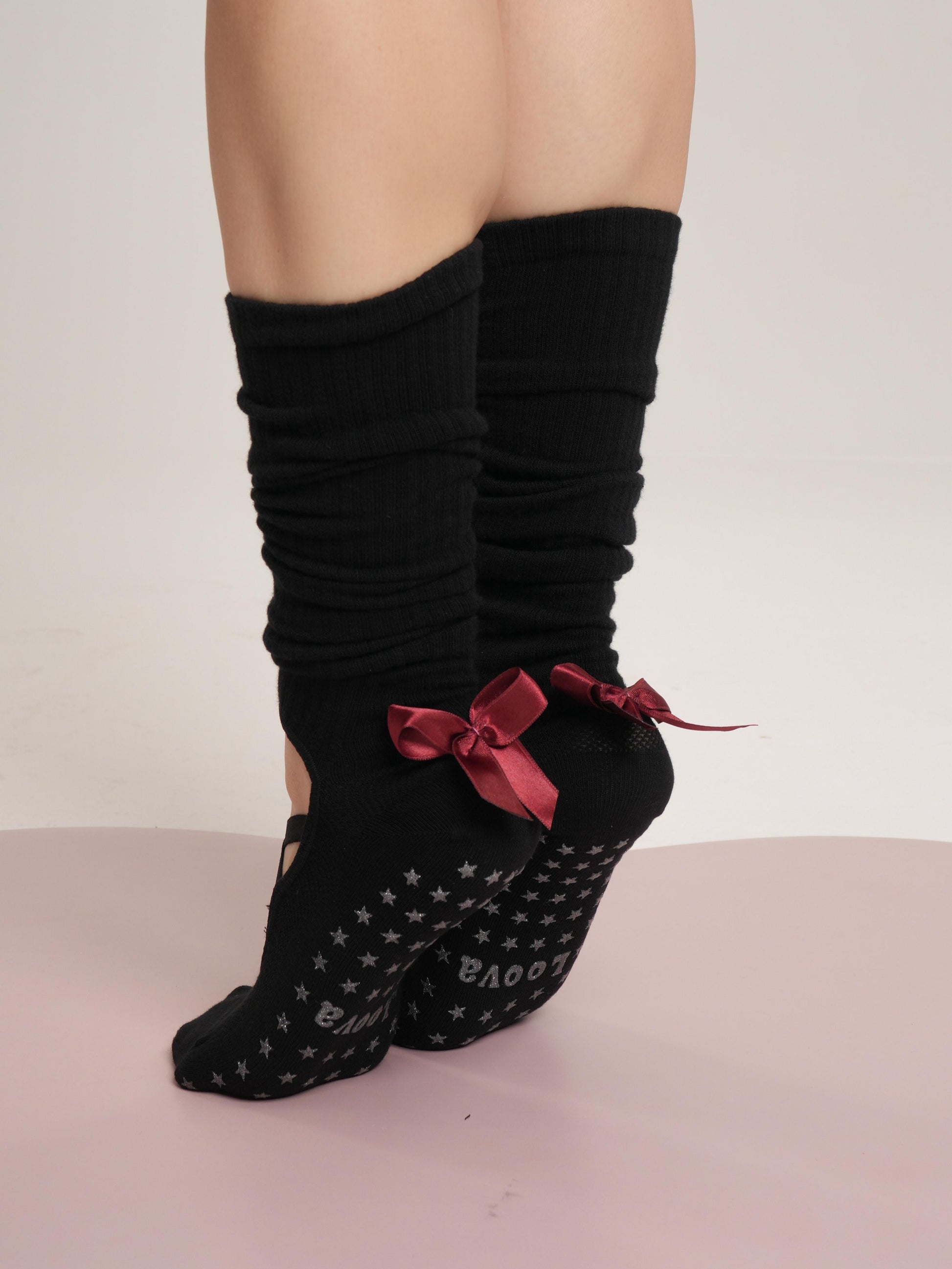 Kurdeleli Scrunch Kaydırmaz Çorap