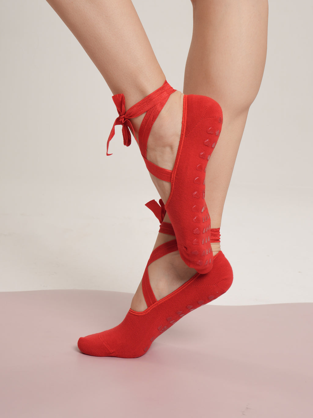 Ballerina Love in Pointe Non-Slip Pilates Yoga Socks