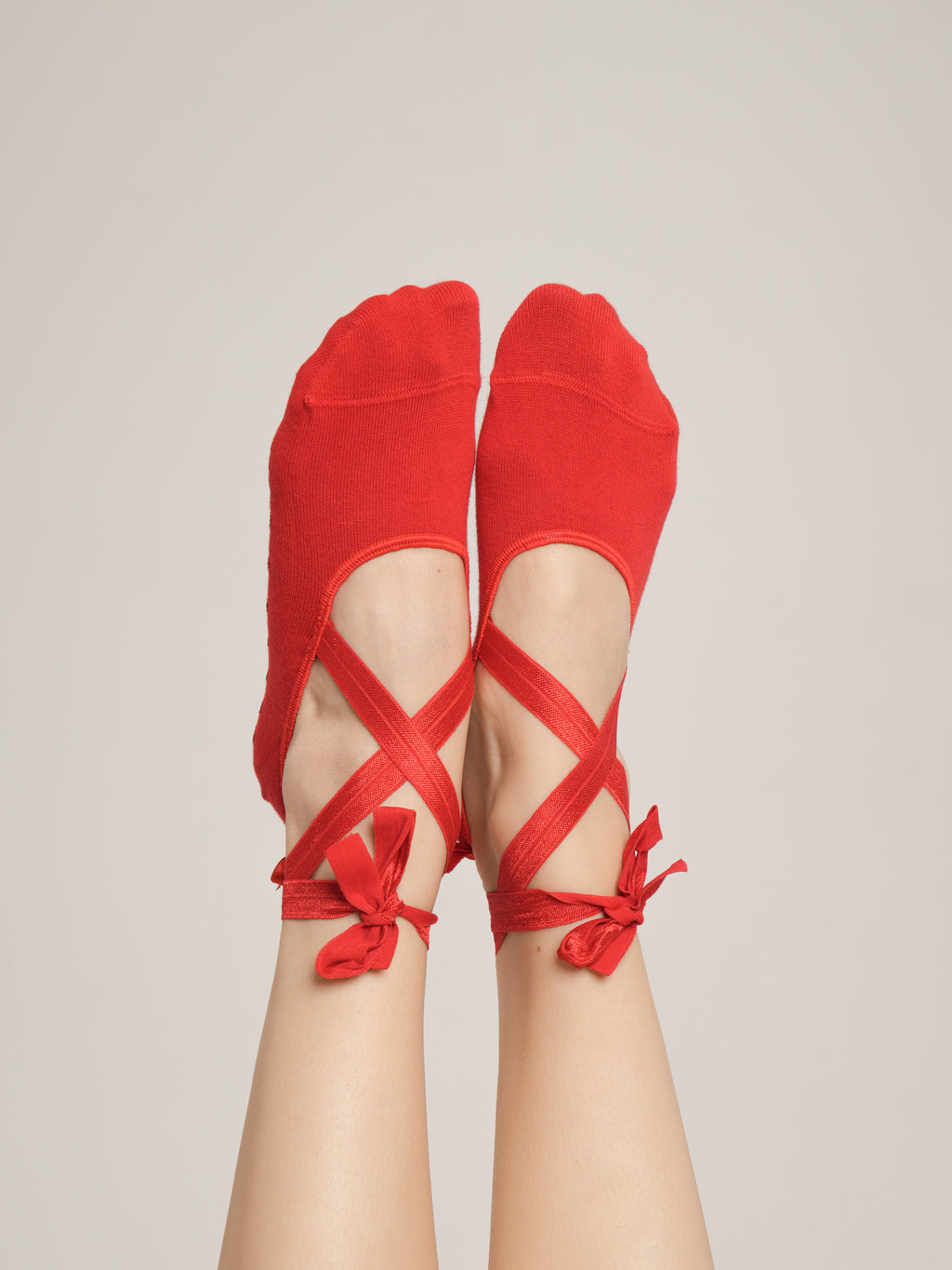 Ballerina Tied in Love Bow Non-Slip Pilates Yoga Socks