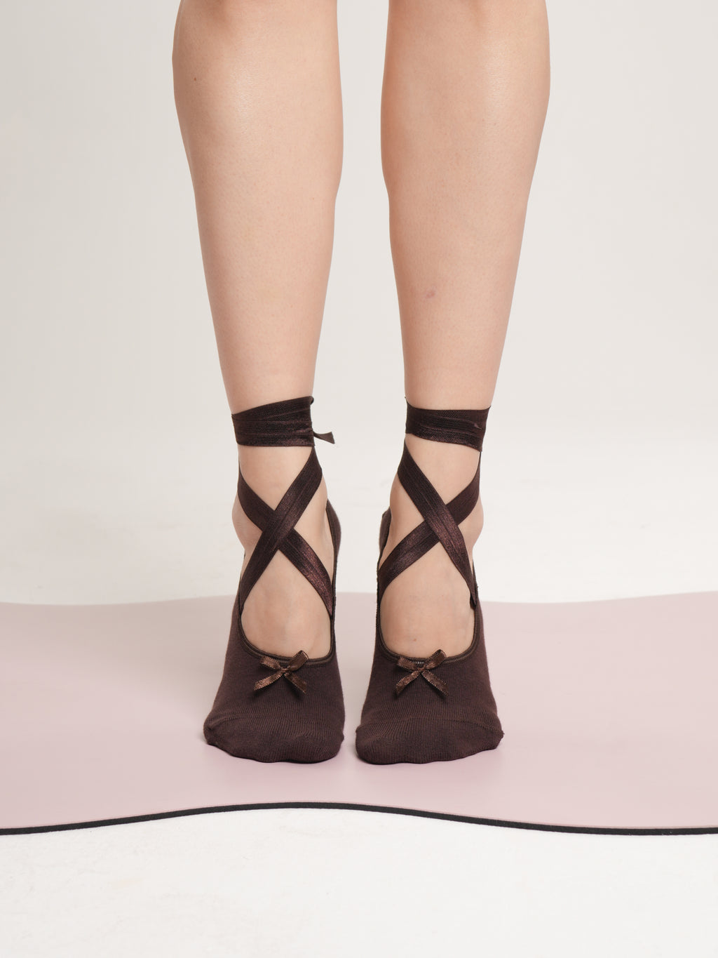 Ballerina Cappuccino Babet Kaydırmaz Pilates Yoga Çorabı