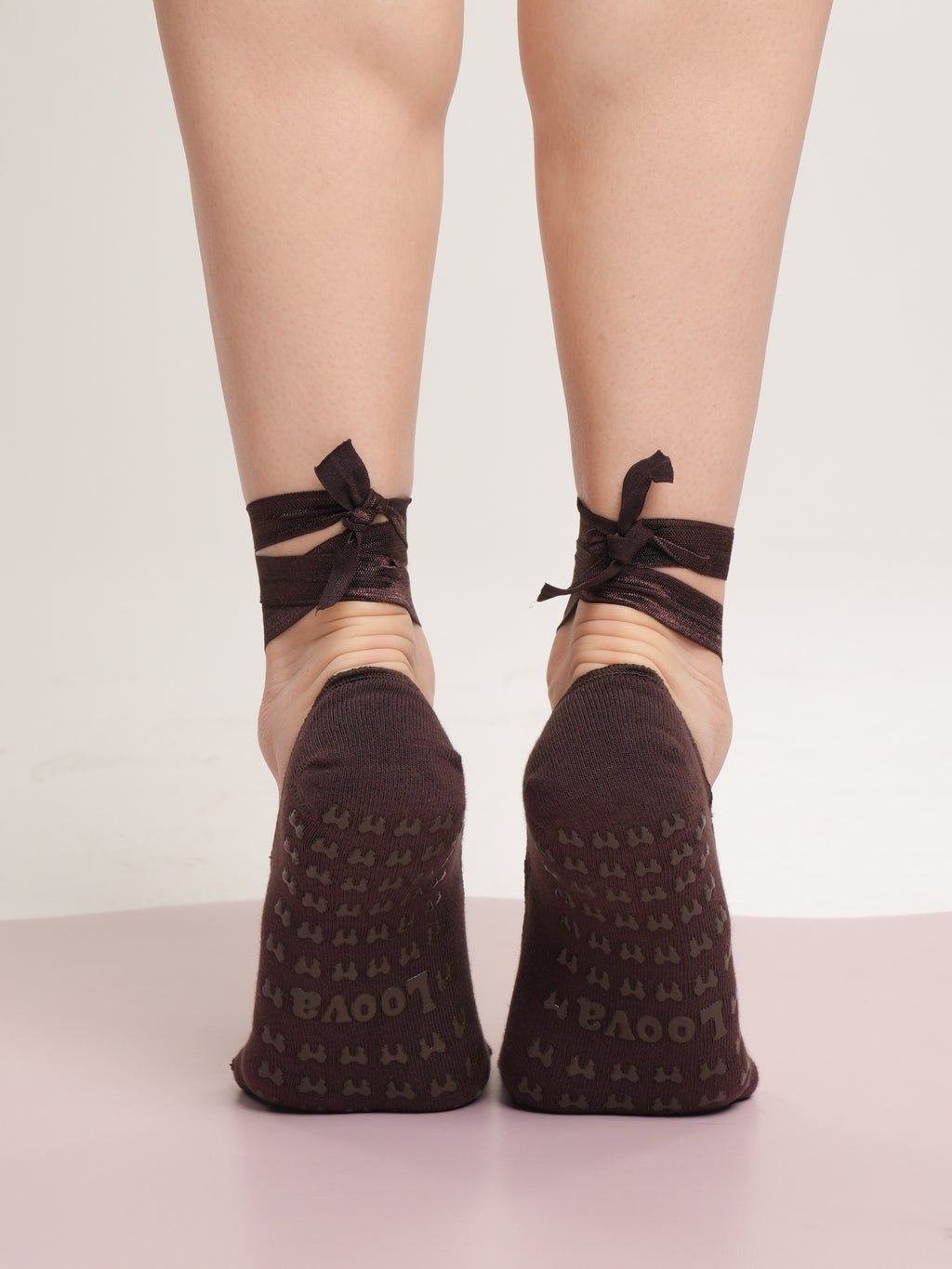 Ballerina Cappuccino Babet Kaydırmaz Pilates Yoga Çorabı