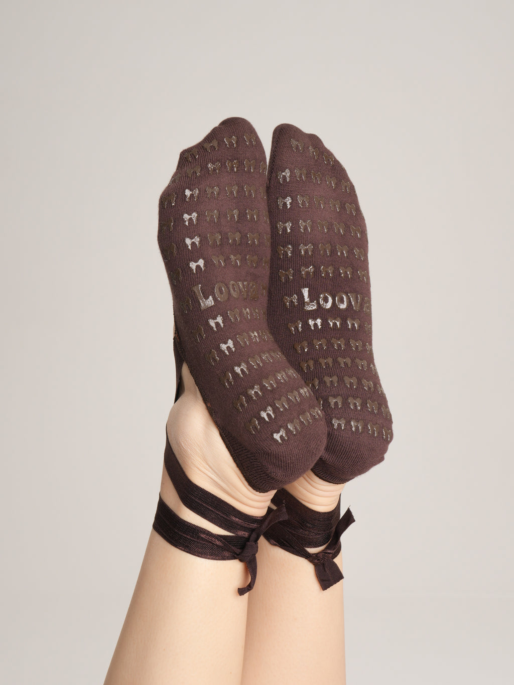 Ballerina Cappuccino Babet Kaydırmaz Pilates Yoga Çorabı