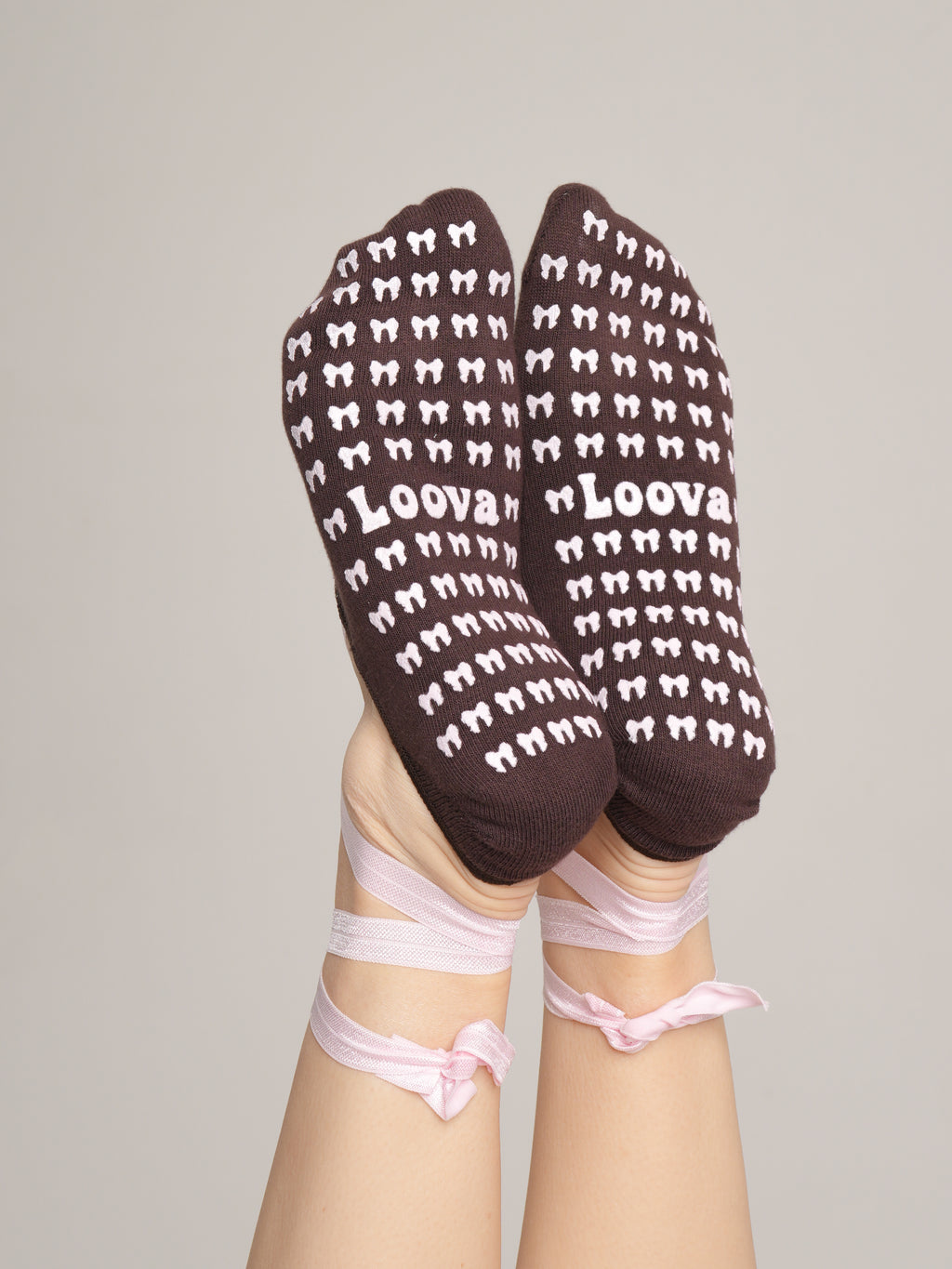 Ballerina Cappuccino Babet Kaydırmaz Pilates Yoga Çorabı