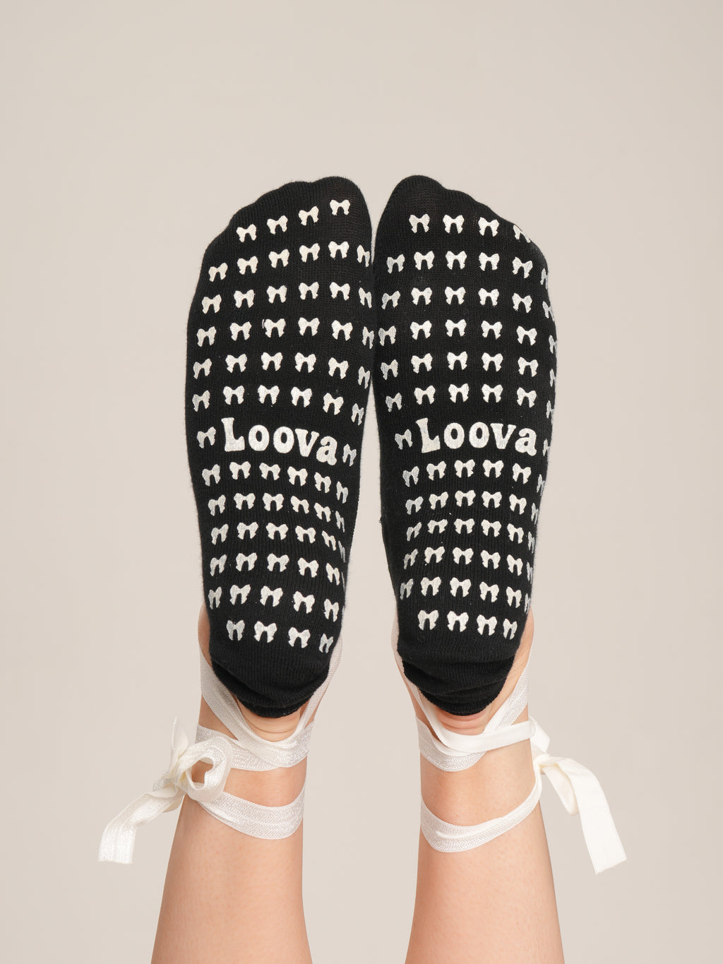 Ballerina Cappuccino Non-Slip Pilates Yoga Socks