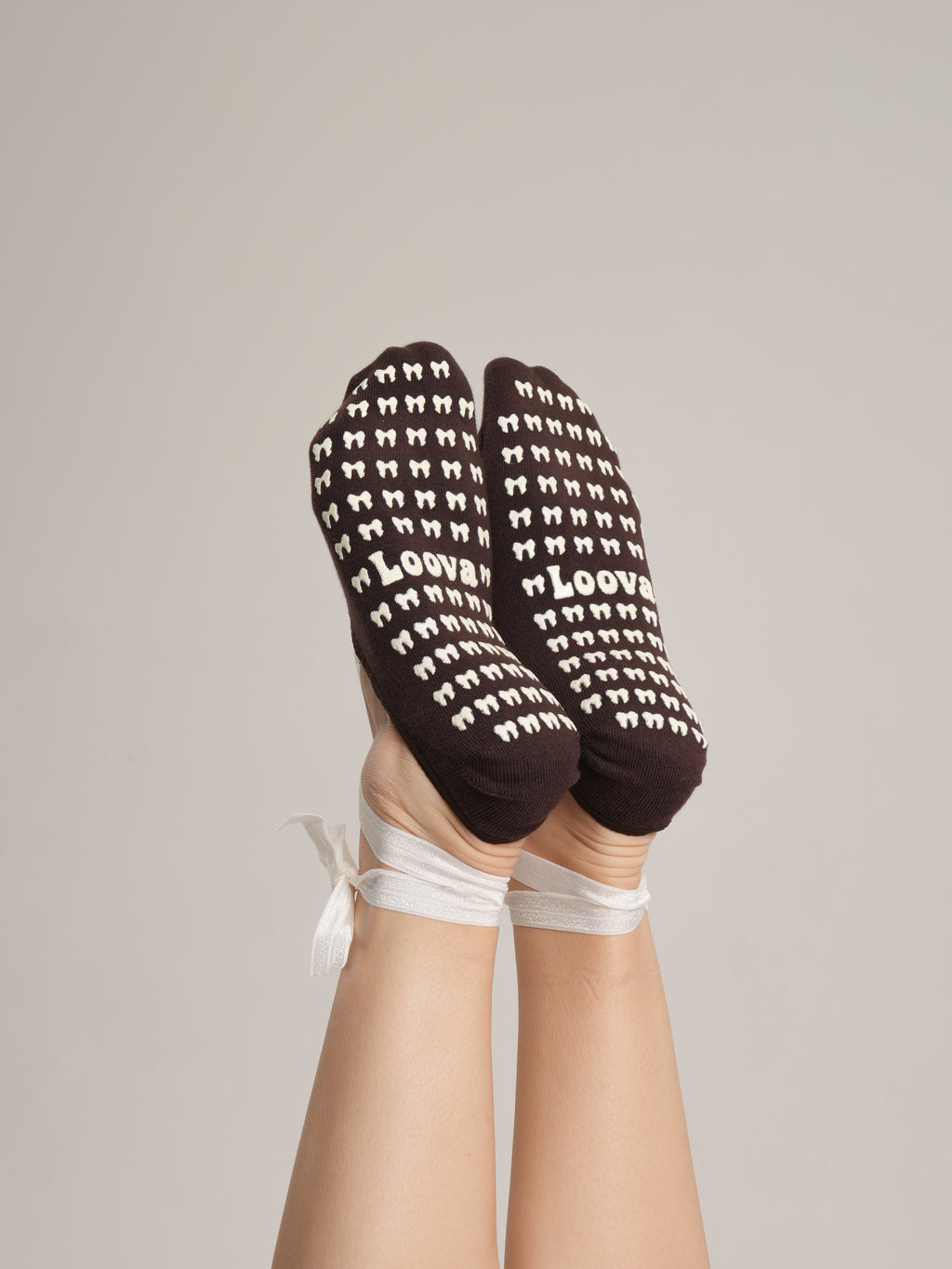 Ballerina Cappuccino Babet Kaydırmaz Pilates Yoga Çorabı