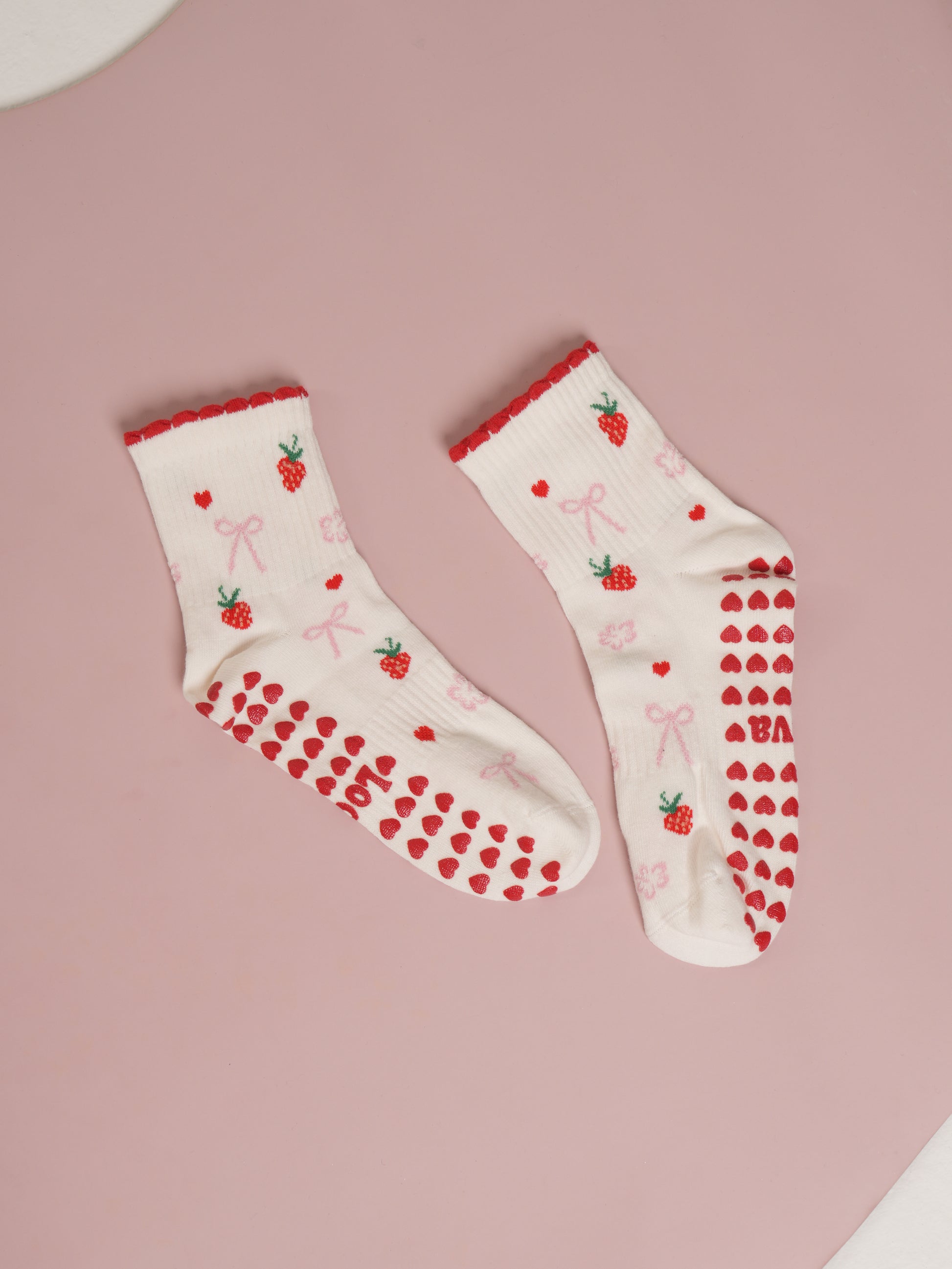 Strawberry Dream Kaydırmaz Pilates Yoga Çorabı