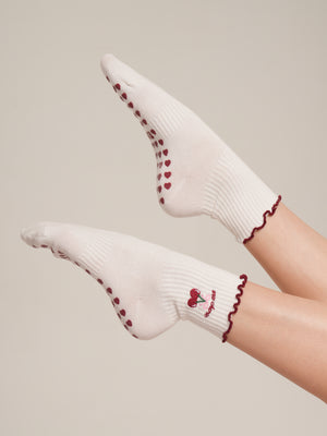 Ma Cherry Kaydırmaz Pilates Yoga Çorabı
