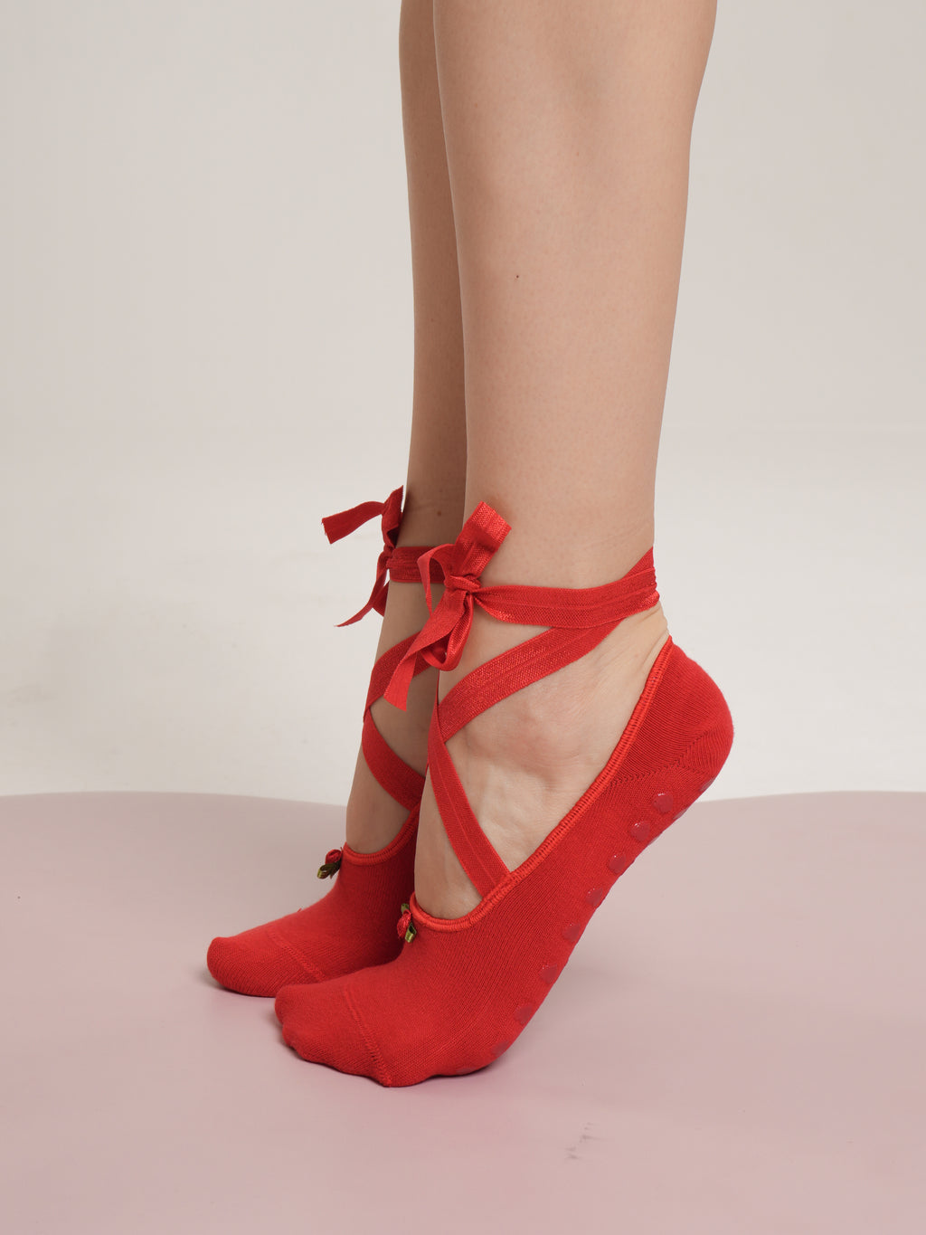 Ballerina Love in Pointe Non-Slip Pilates Yoga Socks