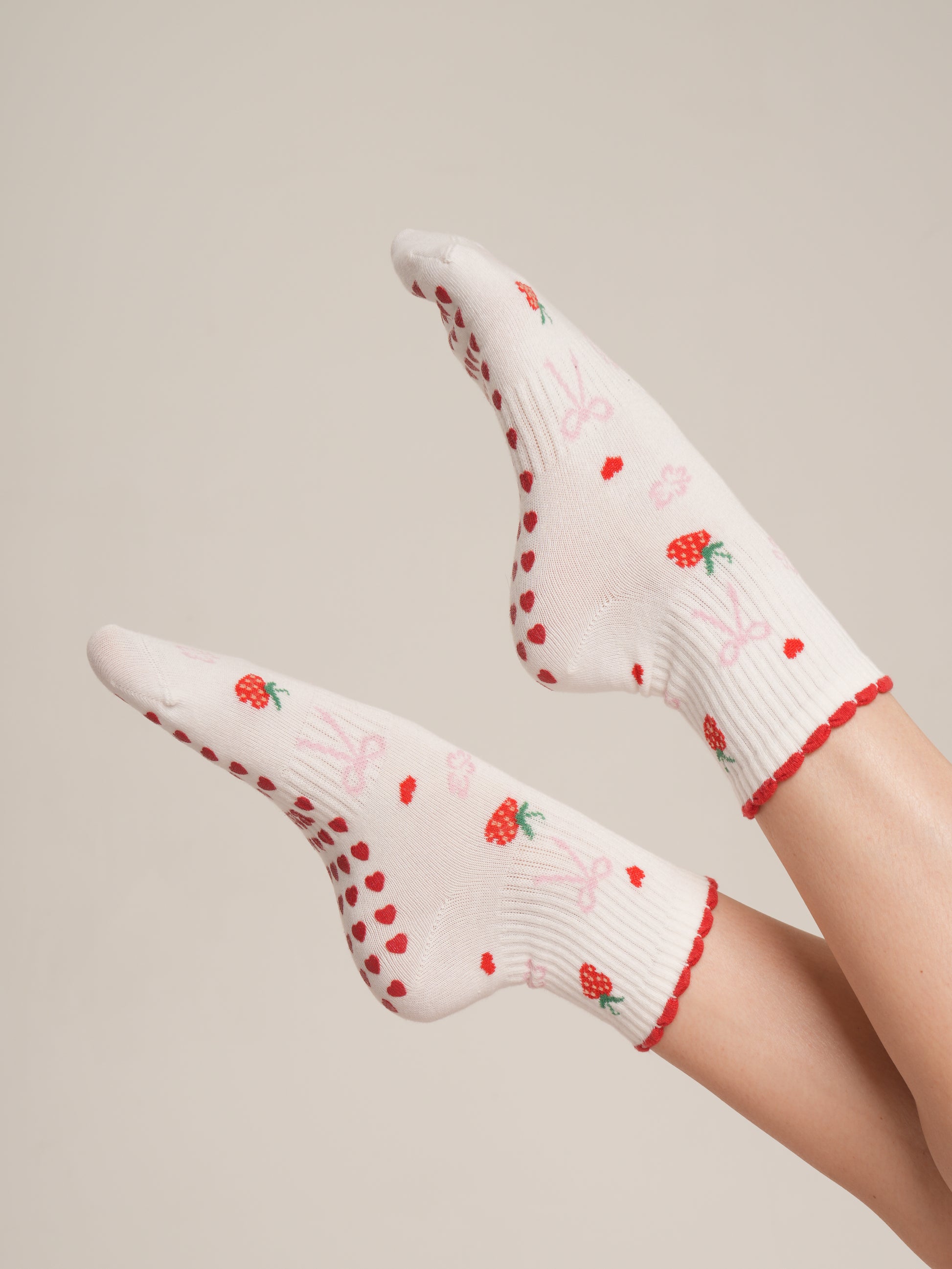 Strawberry Dream Kaydırmaz Pilates Yoga Çorabı