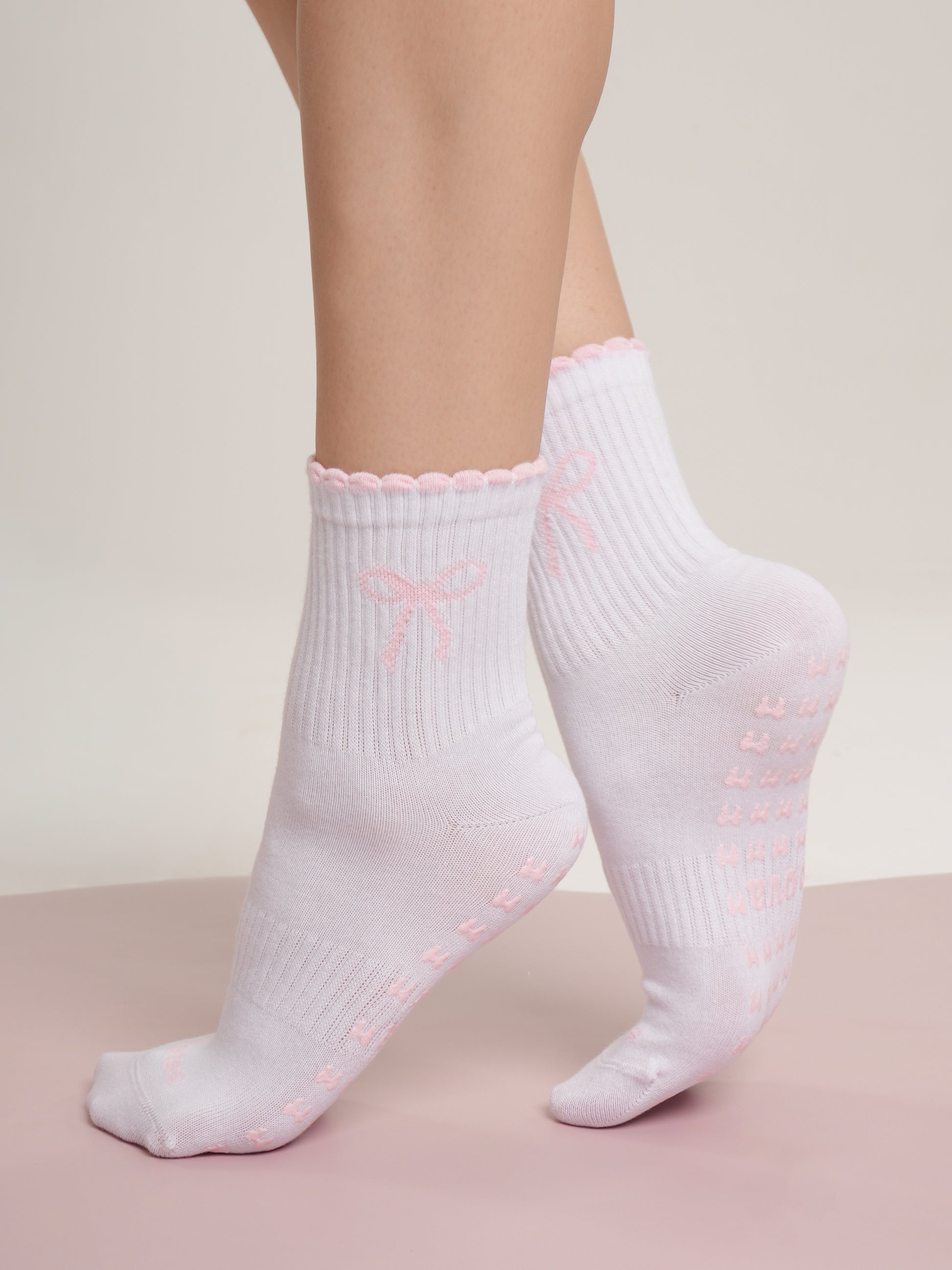 Ribbon Pilates Princess Kaydırmaz Pilates Yoga Çorabı