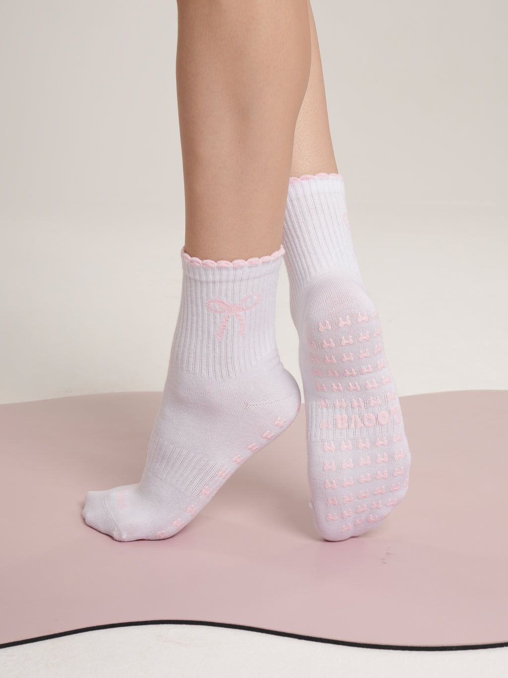 Ribbon Pilates Princess Non-Slip Pilates Yoga Socks