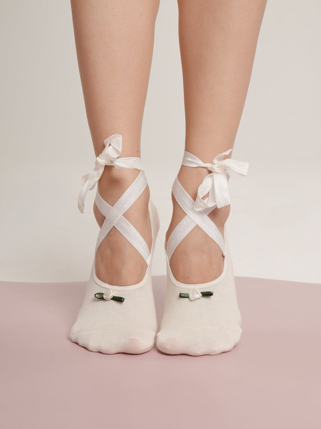 Ballerina Vanilla Non-Slip Pilates Yoga Socks