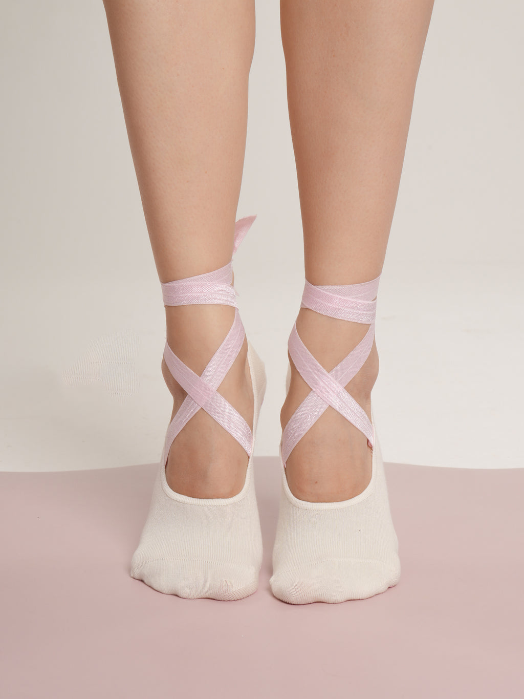 Ballerina Pink Chantilly Non-Slip Pilates Yoga Socks