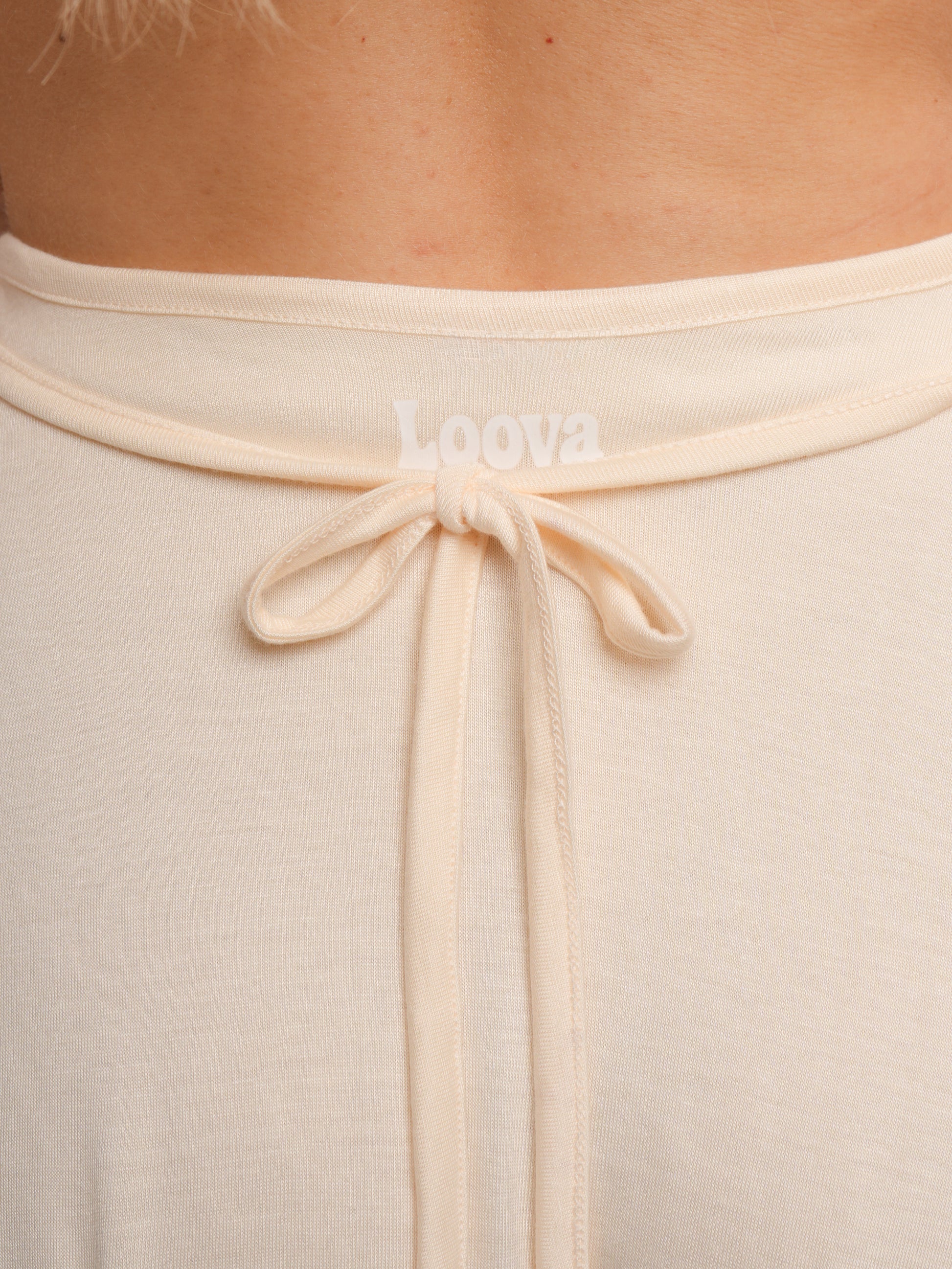 Vanilla Wrap Skirt With Ties