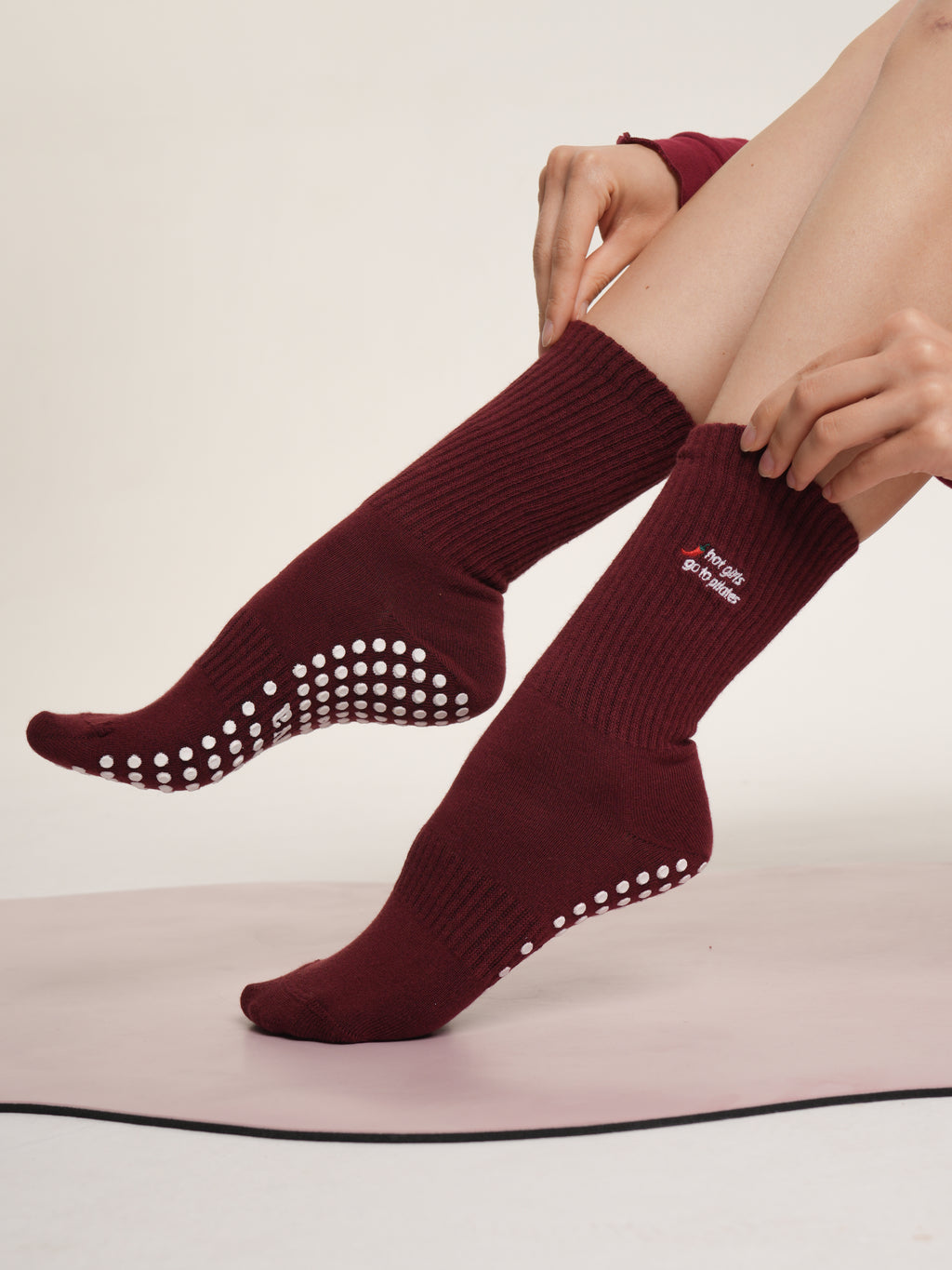 Hot Girls go to Pilates Non-Slip Pilates Yoga Socks