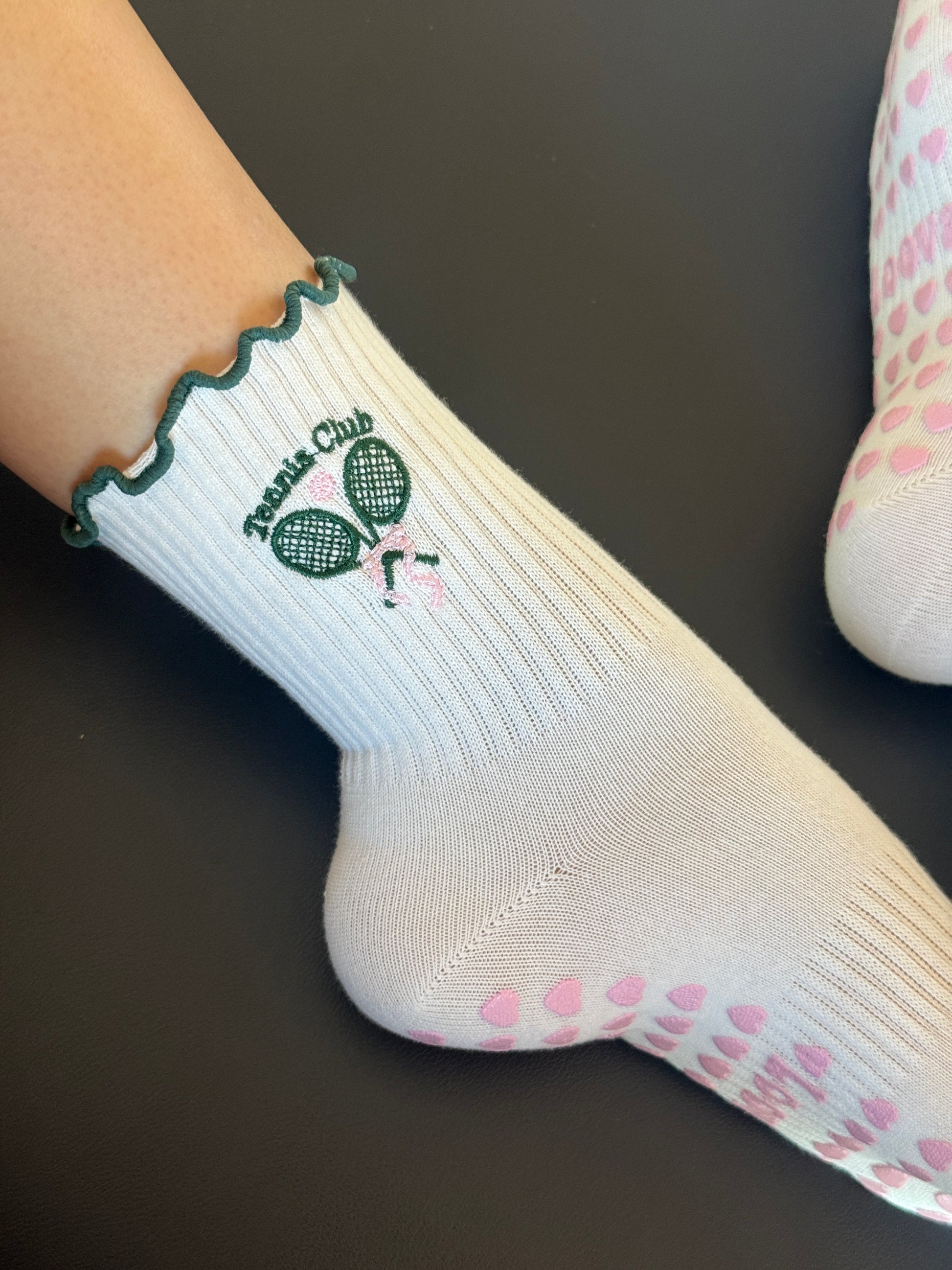 Black Ribbon Princess Non-Slip Pilates Yoga Socks