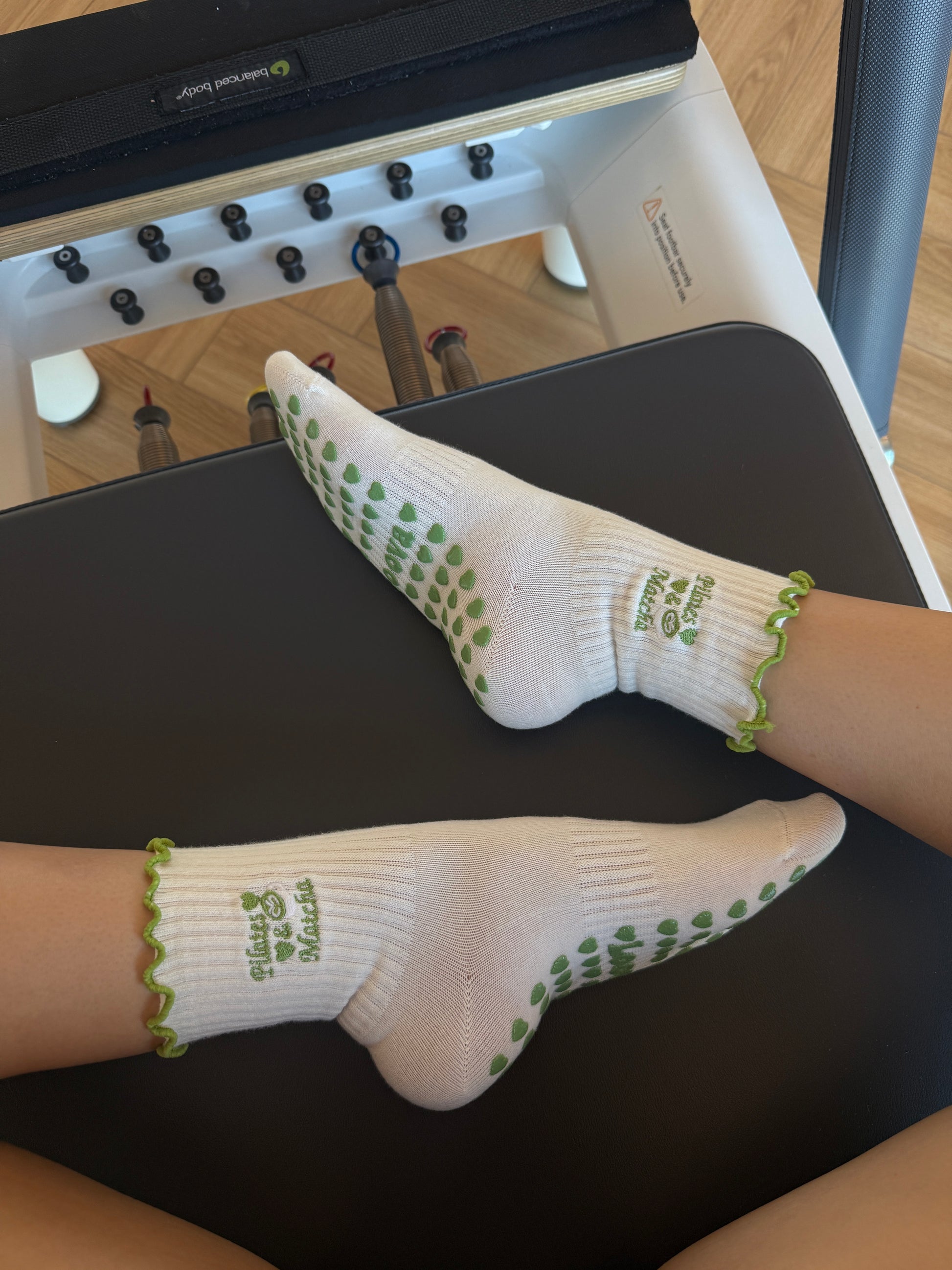 Black Ribbon Princess Non-Slip Pilates Yoga Socks