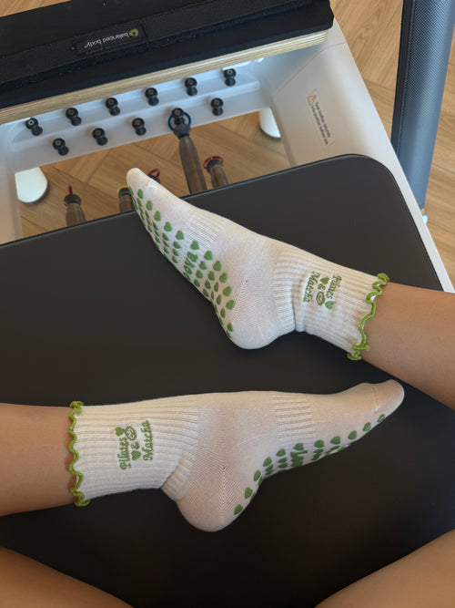 Black Ribbon Princess Non-Slip Pilates Yoga Socks