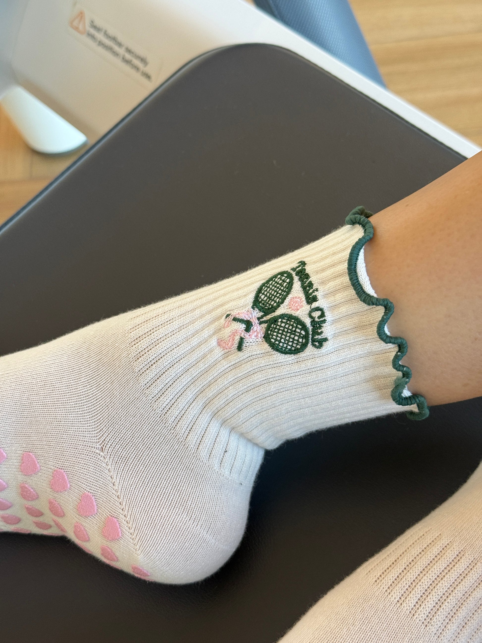 Black Ribbon Princess Non-Slip Pilates Yoga Socks