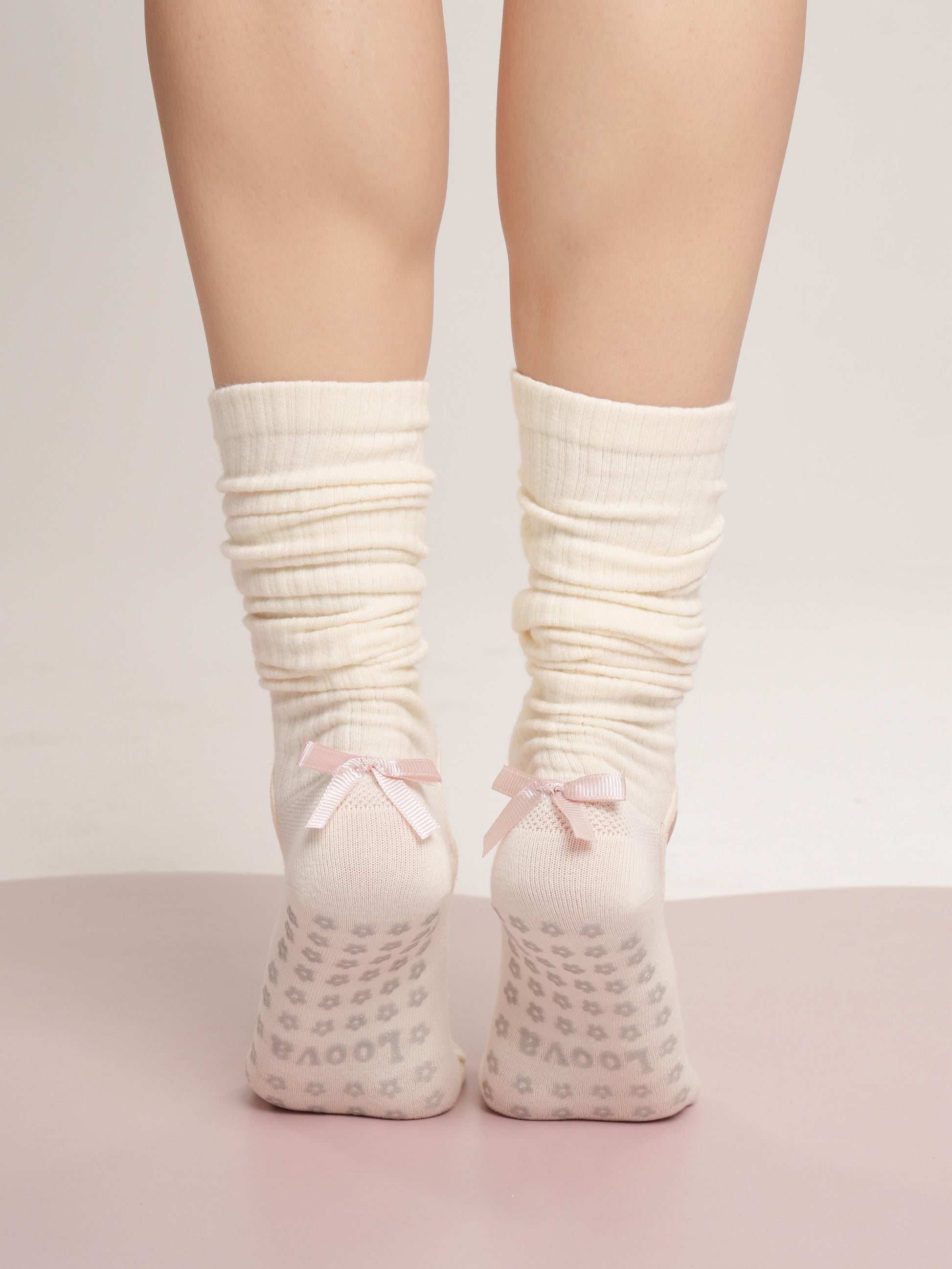 Kurdeleli Scrunch Kaydırmaz Çorap